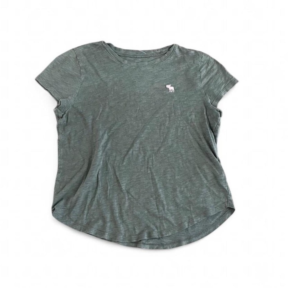 Abercrombie Heathered Green Short Sleeve Tee